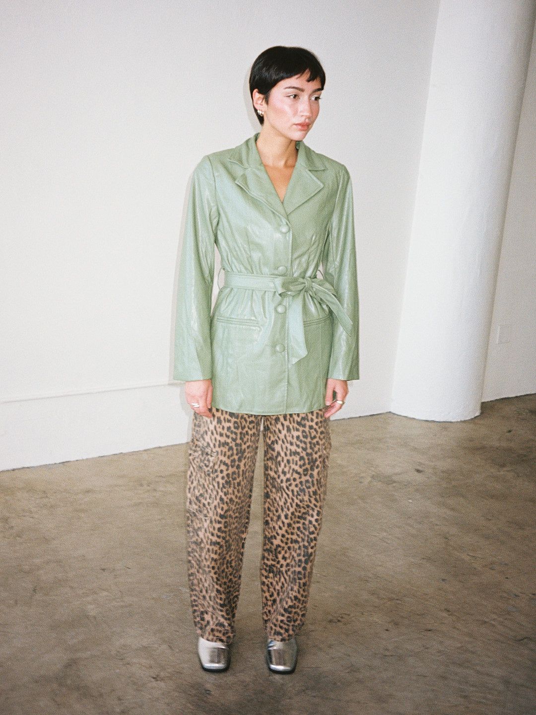 Emilio Trench - Olive sold by Lisa Says Gah product image thumbnail 4