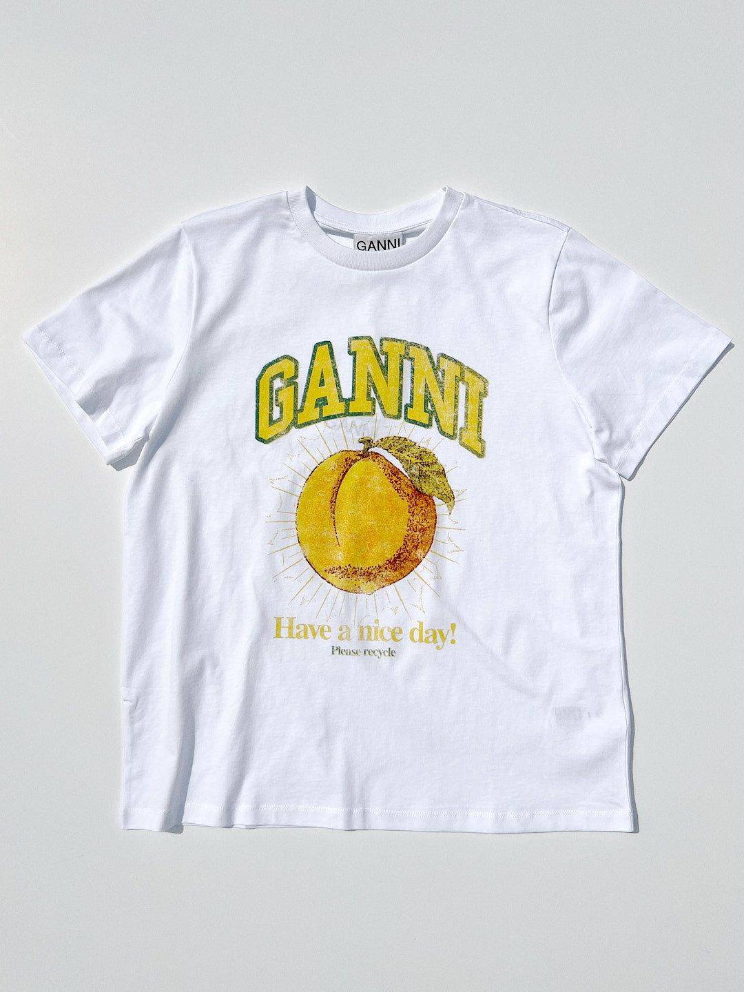 Basic Jersey Peach T-Shirt - Bright White sold by Lisa Says Gah