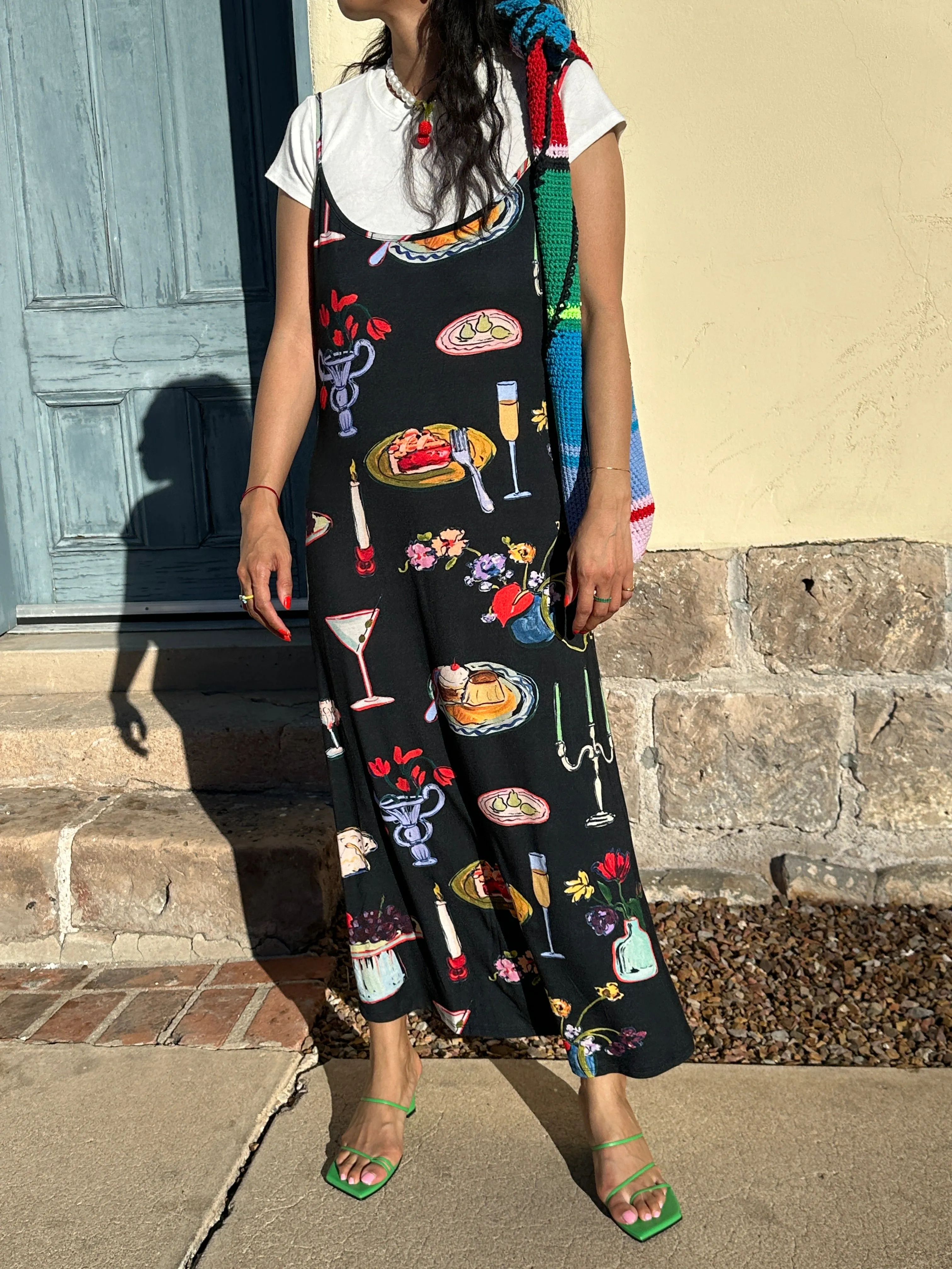 Sofia Slip Dress - Set the Table Caviar sold by Lisa Says Gah product image thumbnail 3