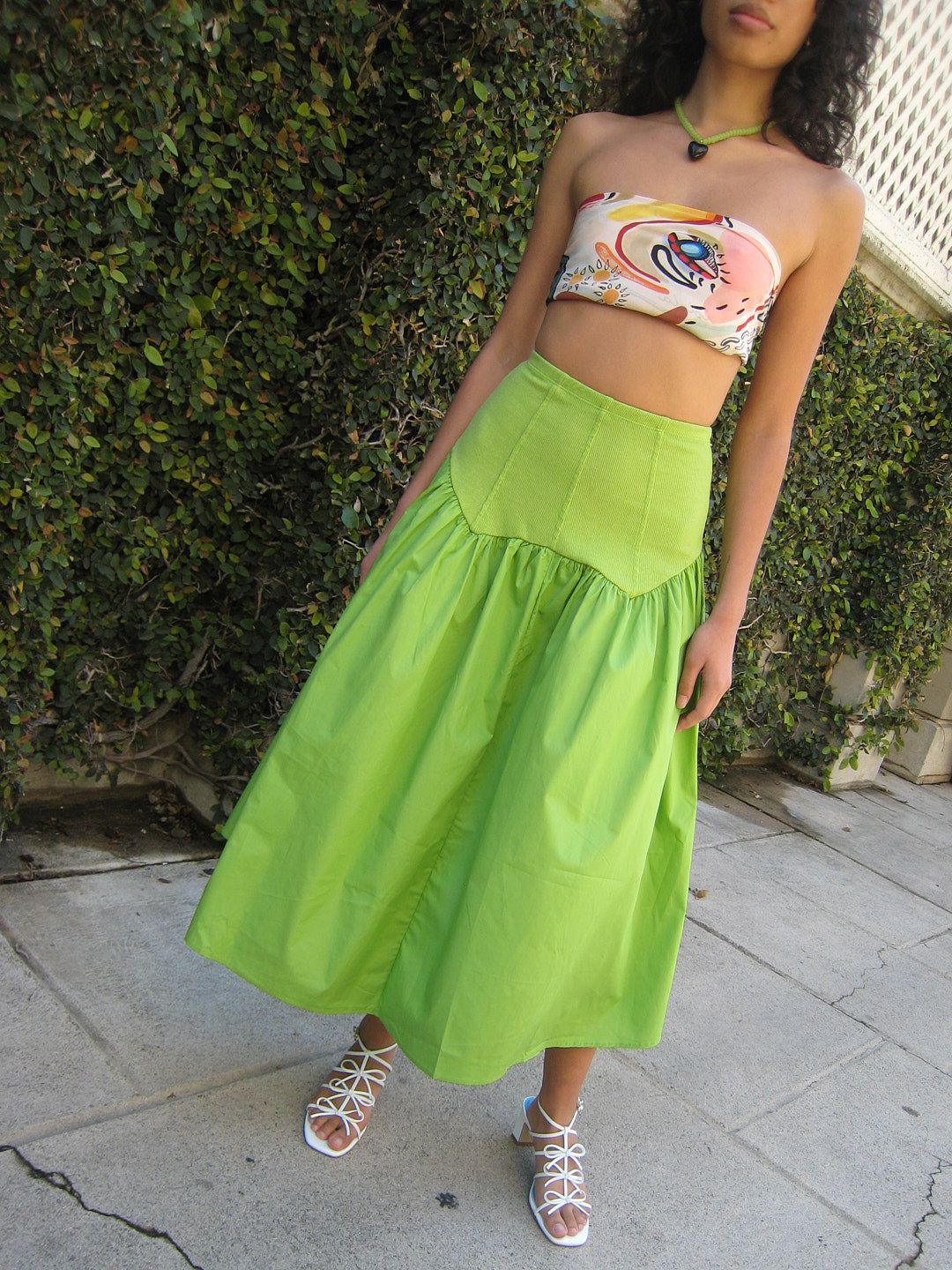 Penny Midi Skirt - Pear sold by Lisa Says Gah