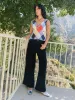 Faye Pant - Licorice sold by Lisa Says Gah
