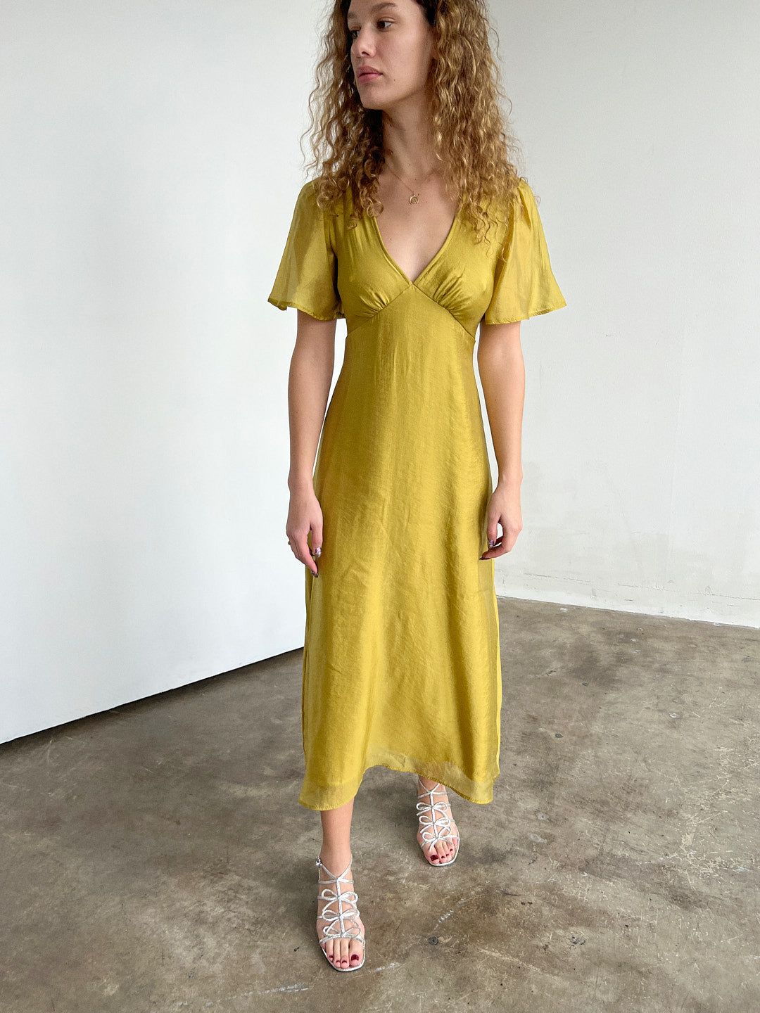 Grace Dress - Chartreuse sold by Lisa Says Gah product image thumbnail 2