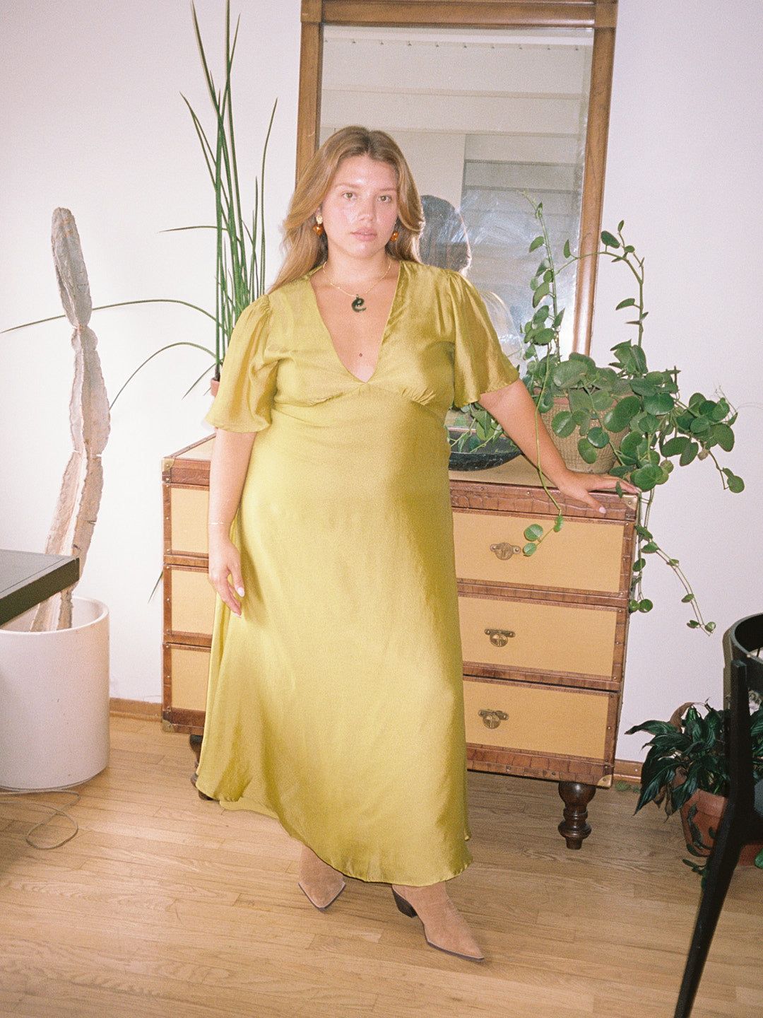 Grace Dress - Chartreuse sold by Lisa Says Gah product image thumbnail 5