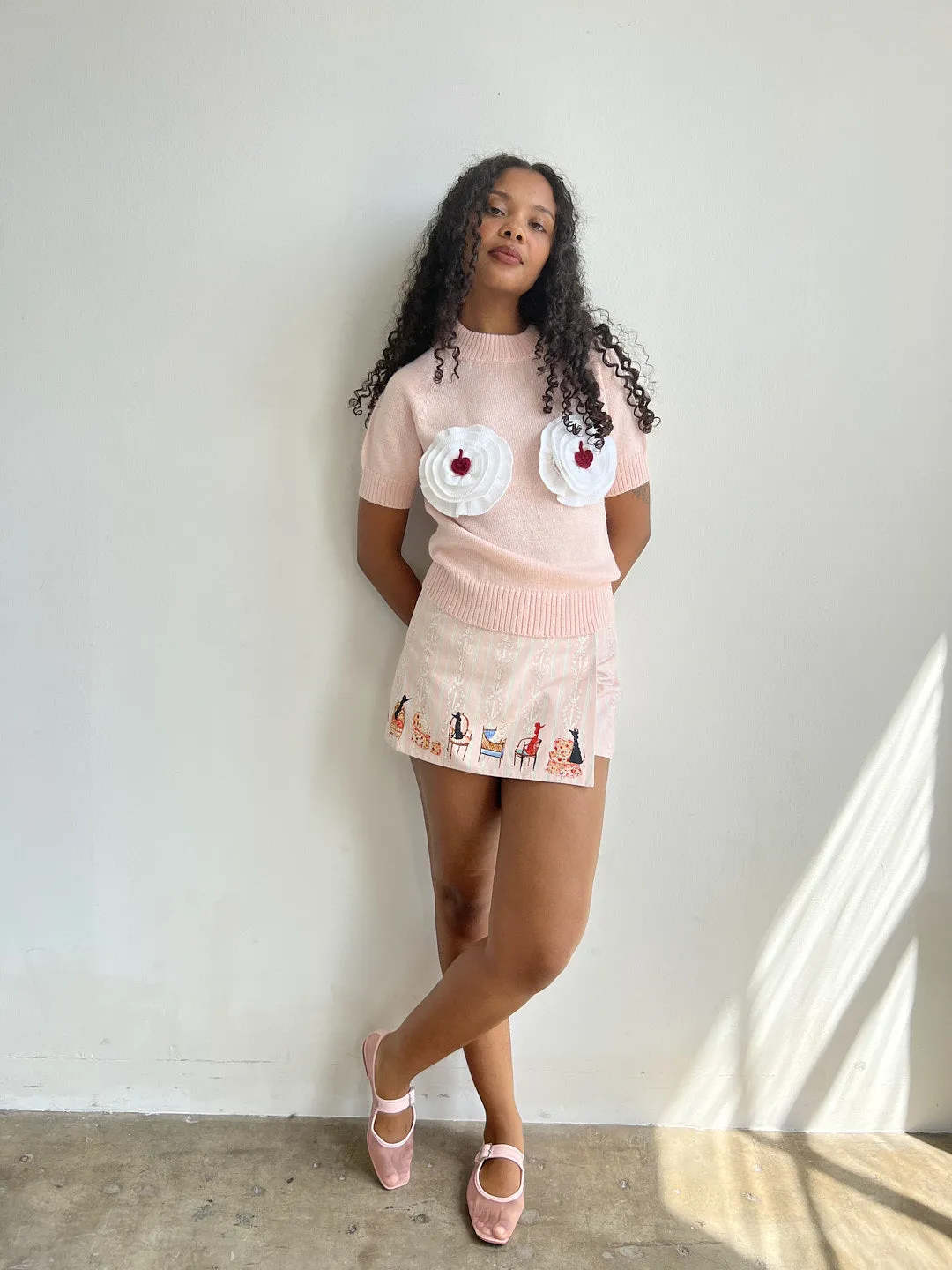 Varsity Blues Sweater - Whipped Cream sold by Lisa Says Gah product image thumbnail 5