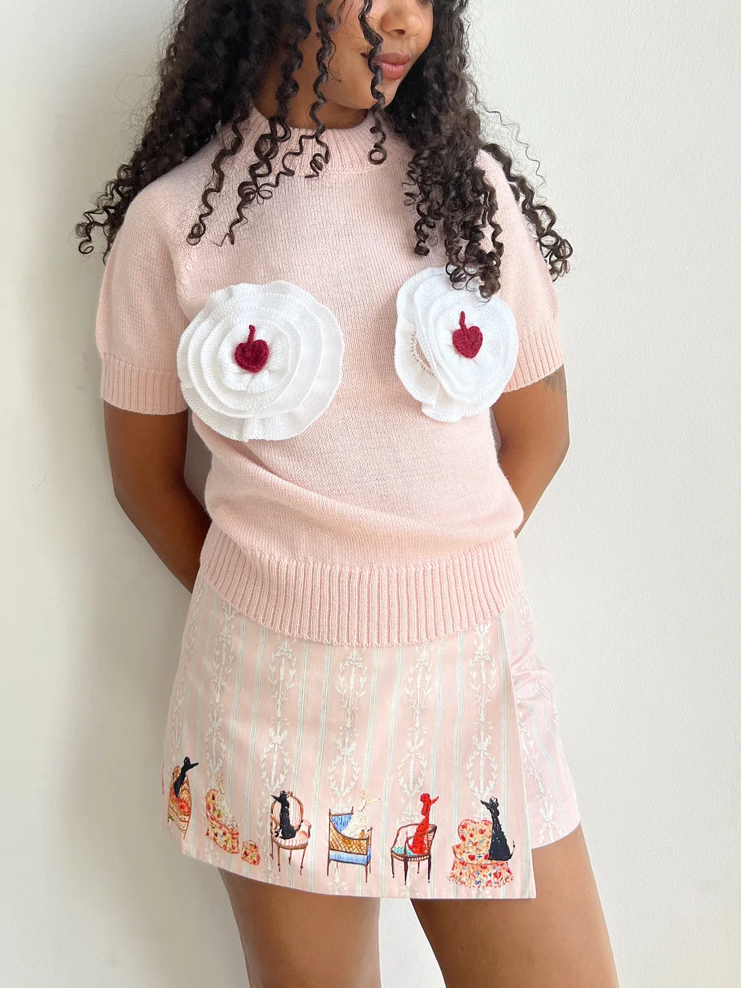 Varsity Blues Sweater - Whipped Cream sold by Lisa Says Gah product image thumbnail 2