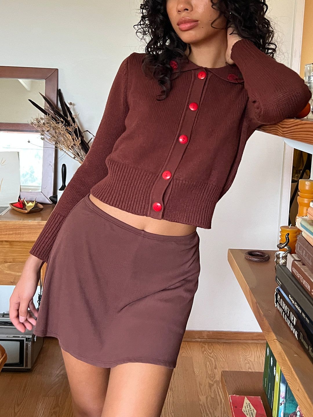 Darcy Skort - Brown sold by Lisa Says Gah product image thumbnail 6