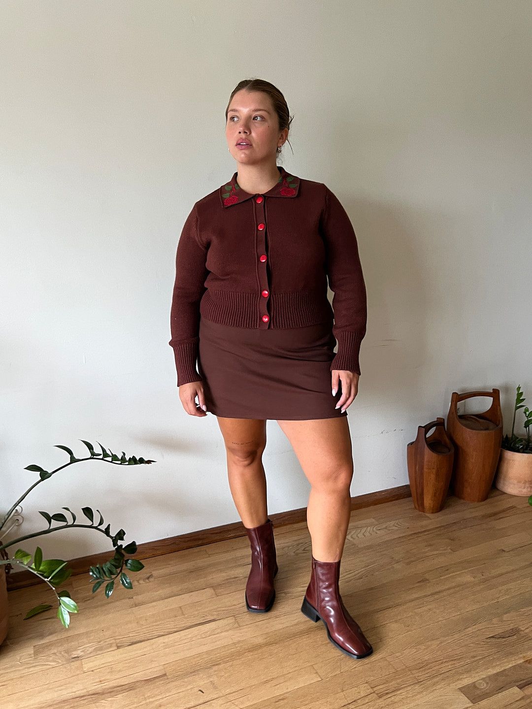 Darcy Skort - Brown sold by Lisa Says Gah product image thumbnail 4