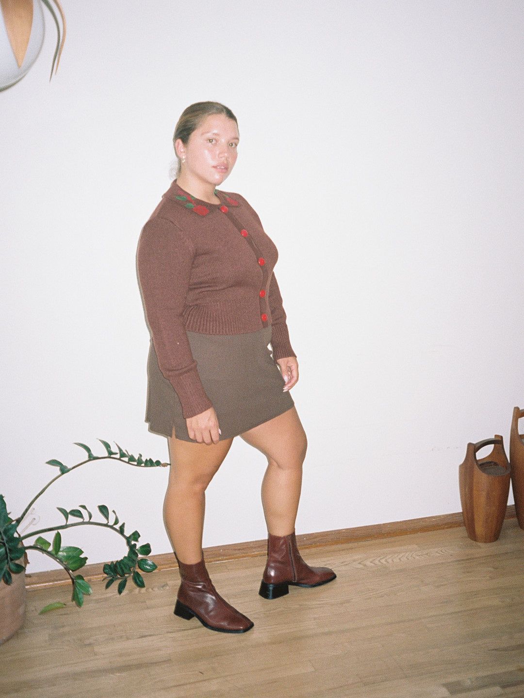 Darcy Skort - Brown sold by Lisa Says Gah product image thumbnail 5