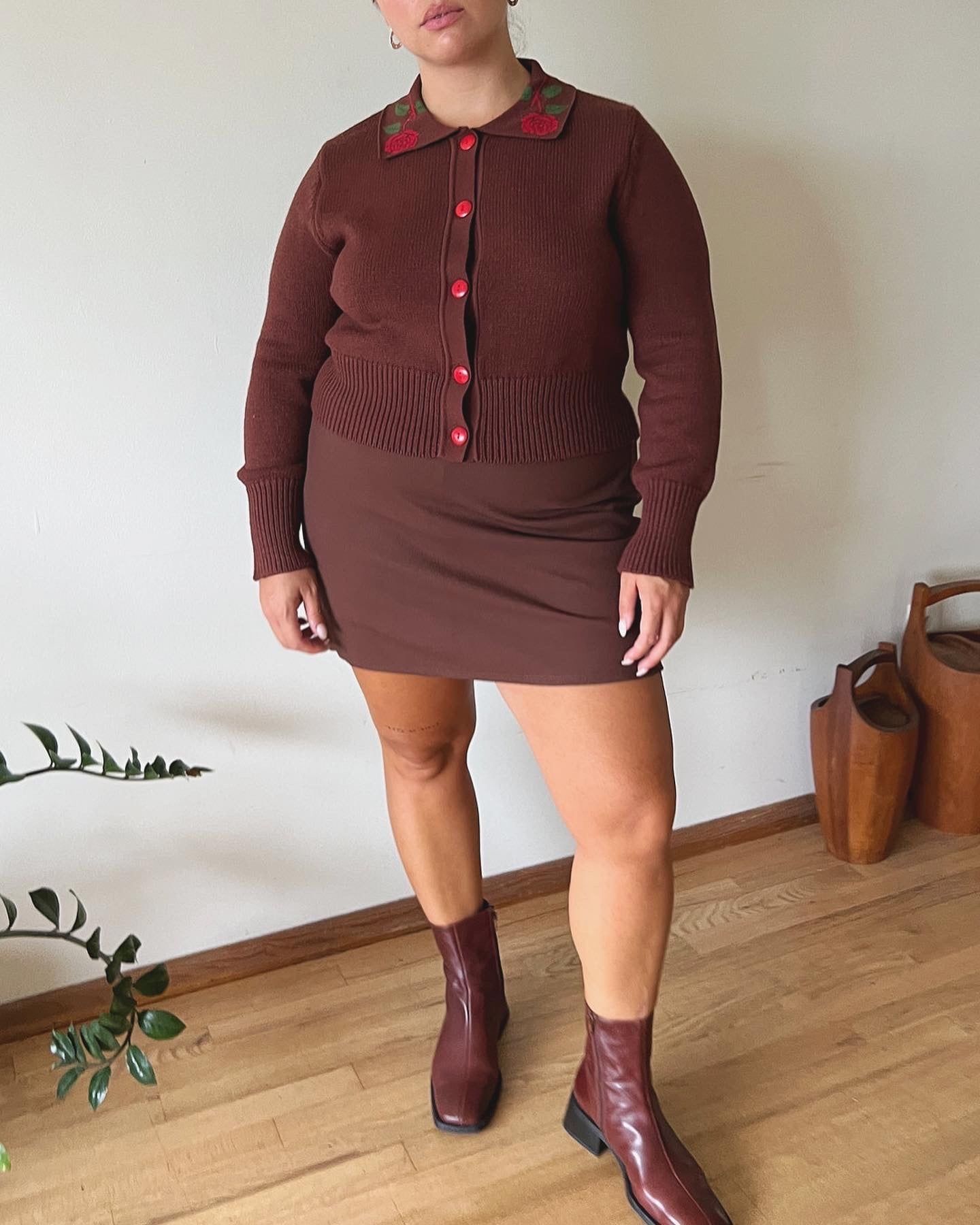 Darcy Skort - Brown sold by Lisa Says Gah product image thumbnail 2