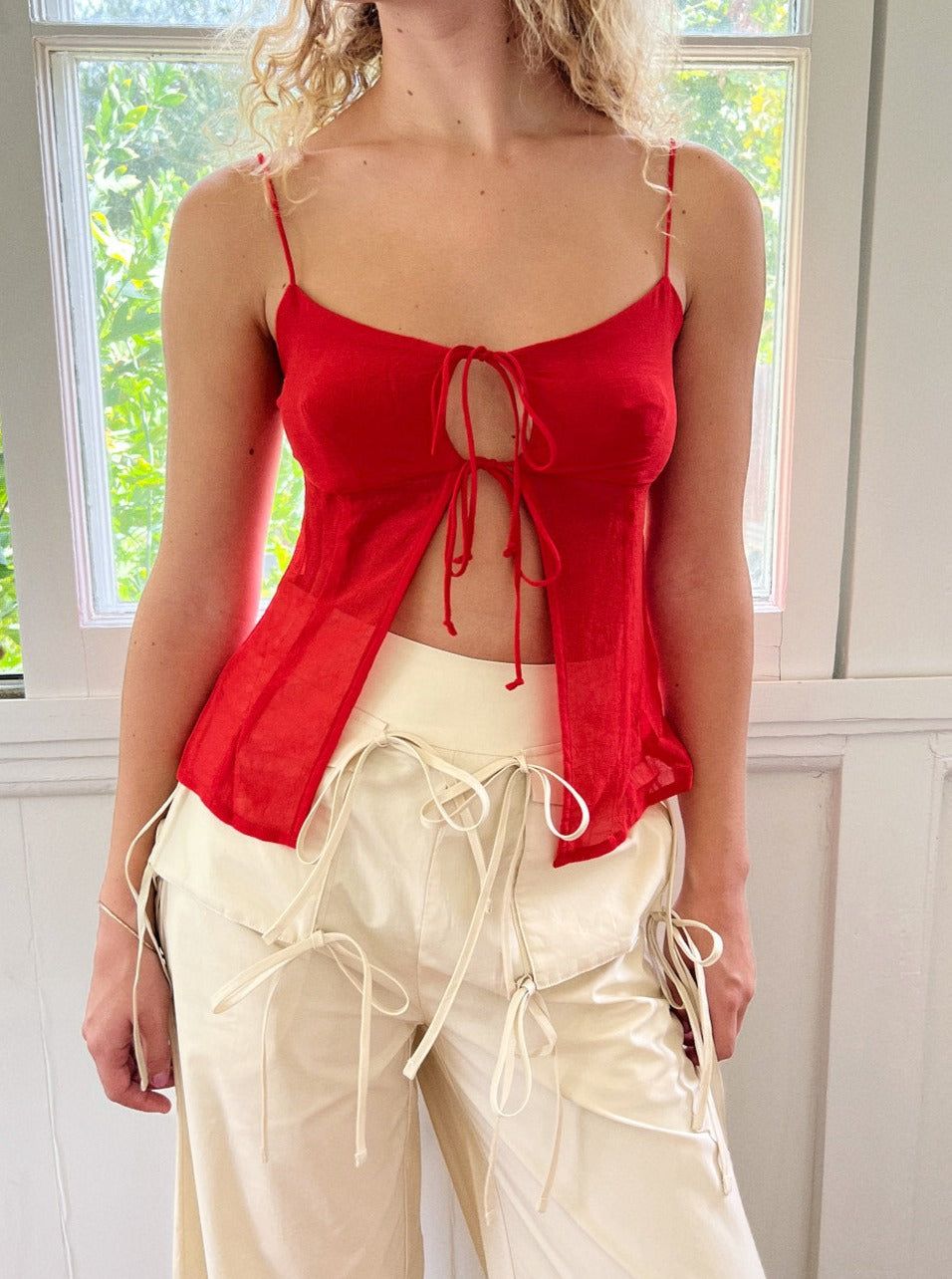 Mia Top - Tomato Red sold by Lisa Says Gah