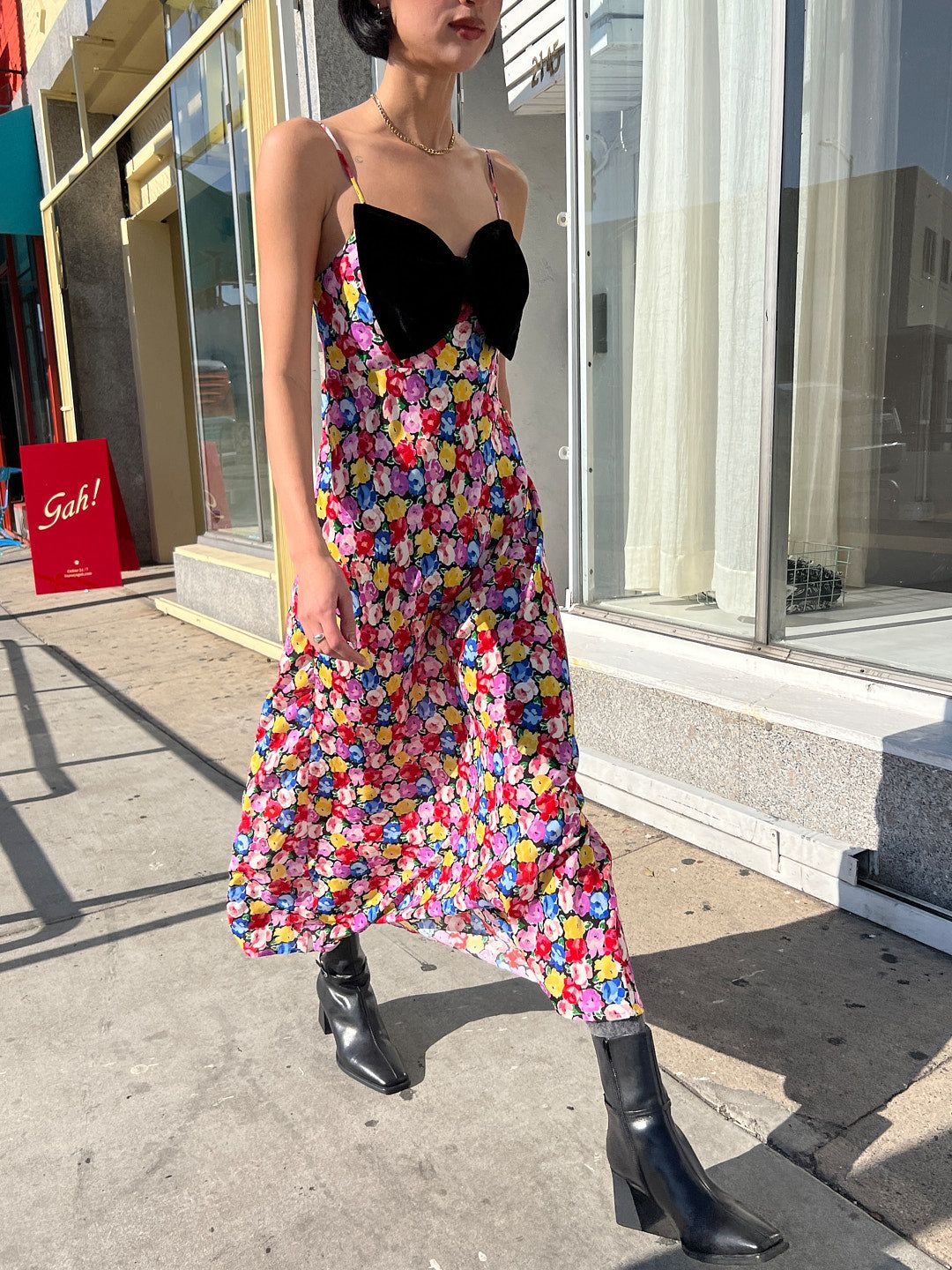 Leanna Dress - Multi English Rose sold by Lisa Says Gah product image thumbnail 3