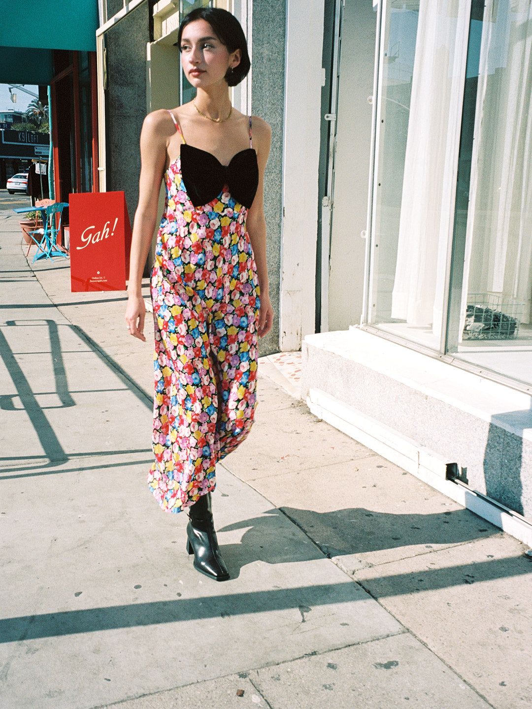 Leanna Dress - Multi English Rose sold by Lisa Says Gah product image thumbnail 5