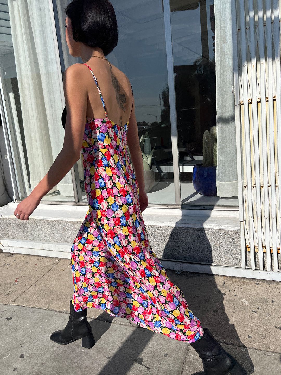 Leanna Dress - Multi English Rose sold by Lisa Says Gah product image thumbnail 4