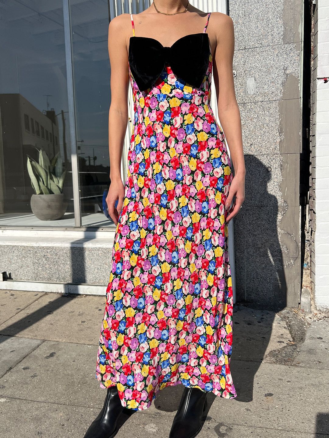 Leanna Dress - Multi English Rose sold by Lisa Says Gah product image thumbnail 2