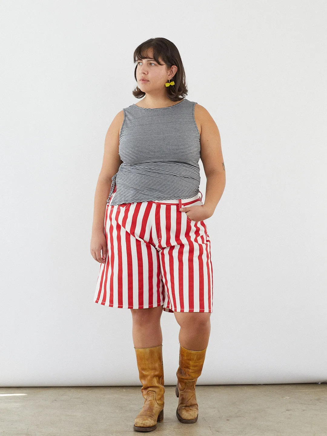 Erin Tank - Caviar Gingham sold by Lisa Says Gah product image thumbnail 5