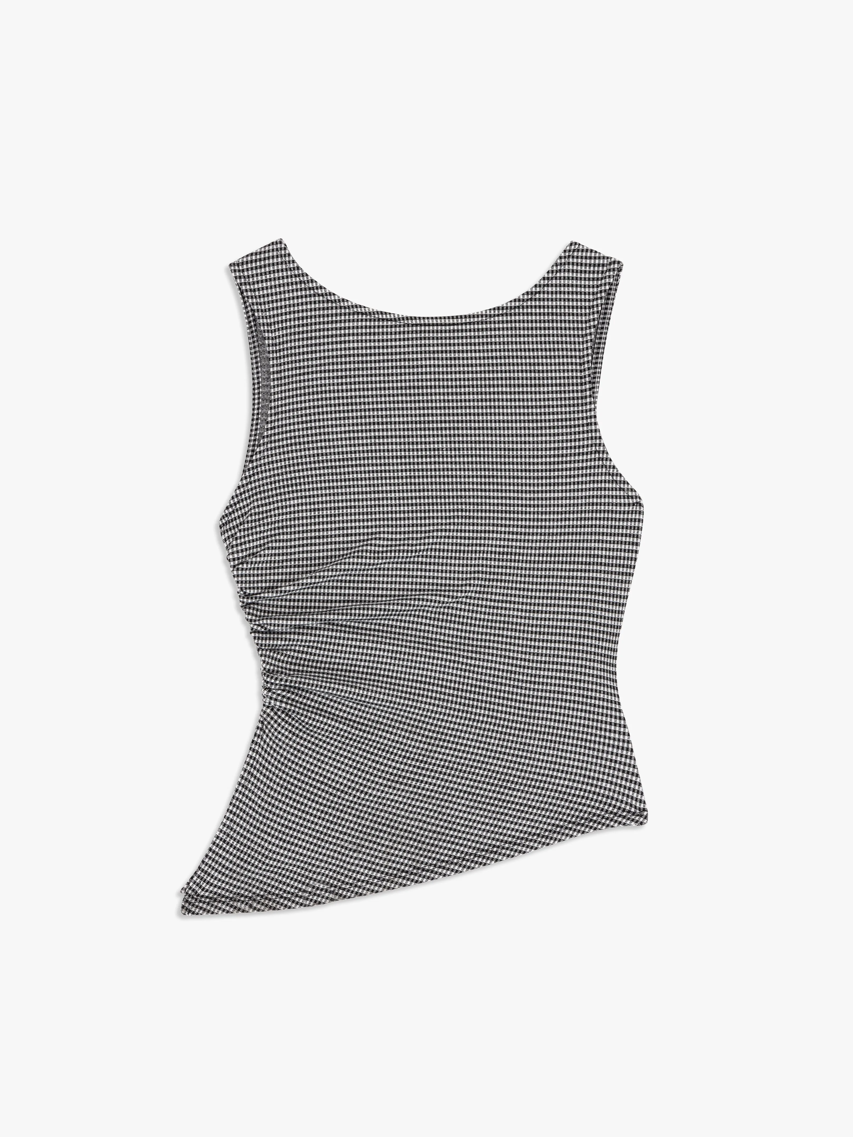 Erin Tank - Caviar Gingham sold by Lisa Says Gah product image thumbnail 3