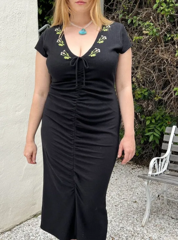 Hazel Dress - Black Chamomile sold by Lisa Says Gah