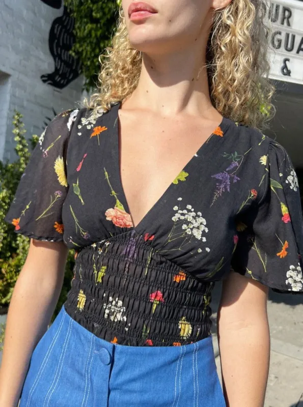 Charlotte Top - Wildflower Ink sold by Lisa Says Gah