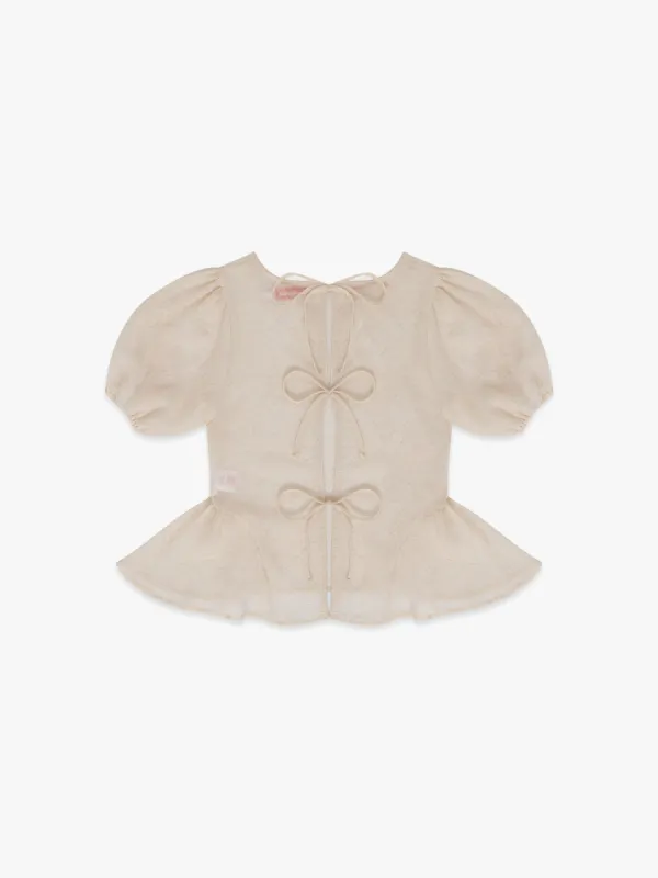 Petra Blouse - Cashew Rosette sold by Lisa Says Gah