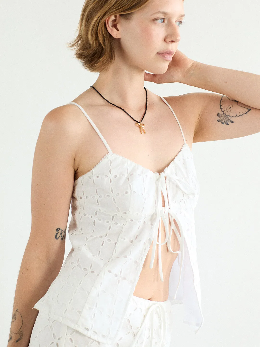 Mia Eyelet Top - White sold by Lisa Says Gah product image thumbnail 2
