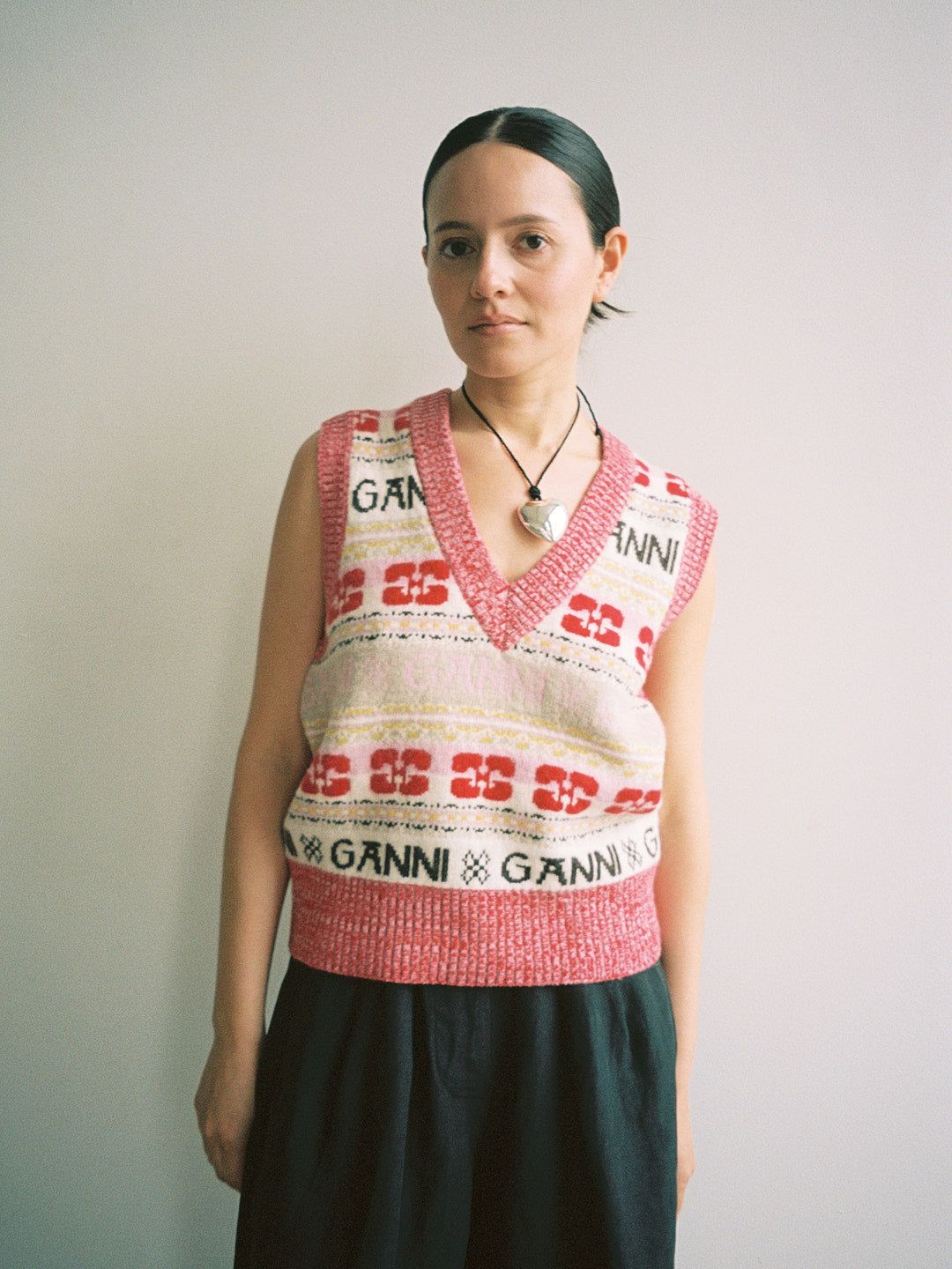 Logo Wool Mix Vest - Multi sold by Lisa Says Gah product image thumbnail 2