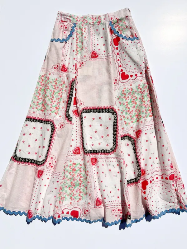 Hyan Midi Skirt - Hanky Hearts sold by Lisa Says Gah