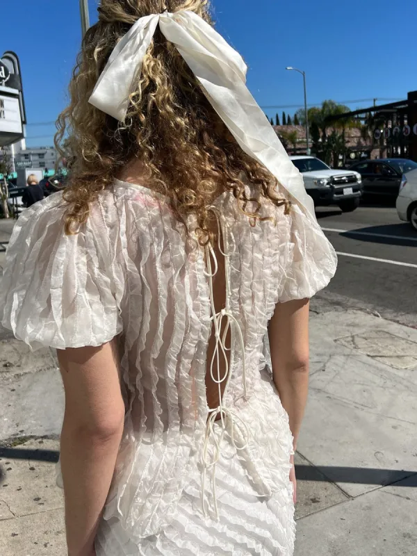 Petra Blouse - Cloud Ruffle sold by Lisa Says Gah