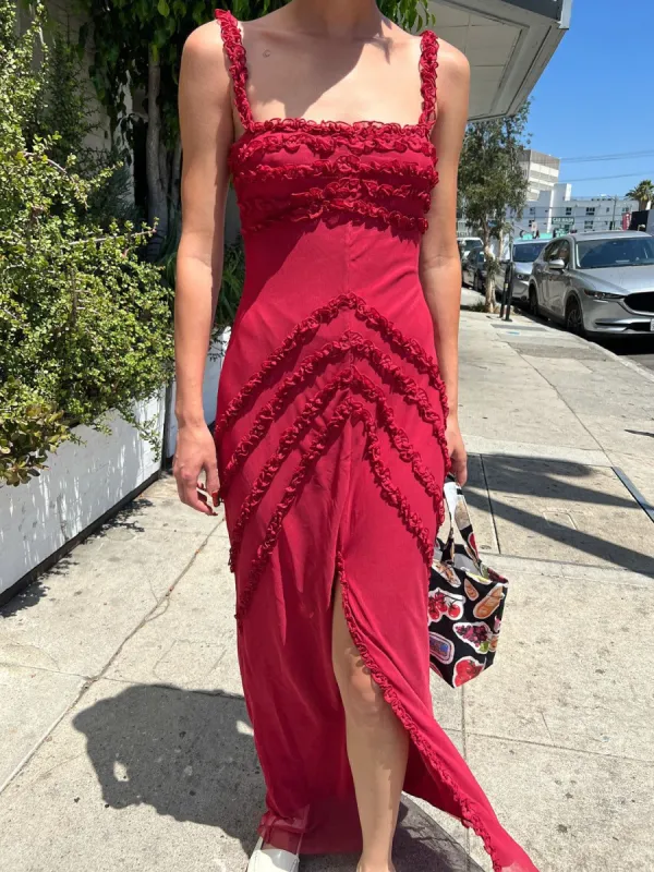 Arabella Dress - Burgundy sold by Lisa Says Gah