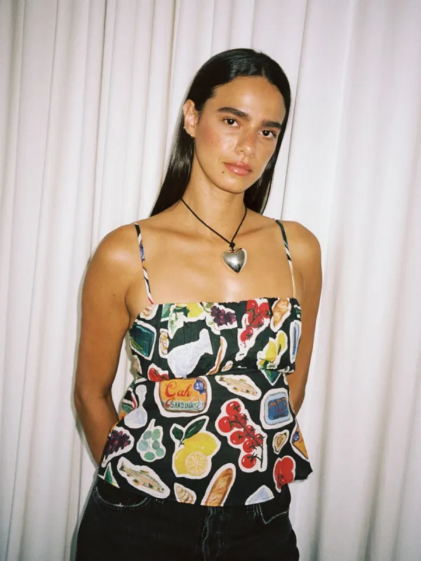 Cleo Cami - Italian Summer Black made by Lisa Says Gah