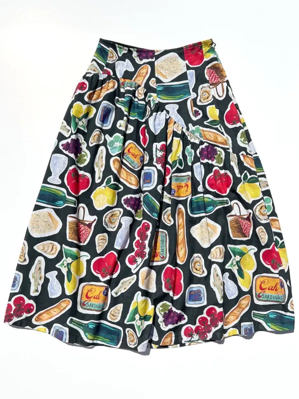 Maeve Midi Skirt - Italian Summer Black sold by Lisa Says Gah