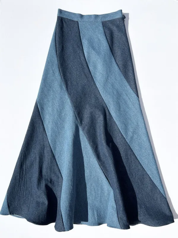 Cera Skirt - Medium Blue sold by Lisa Says Gah