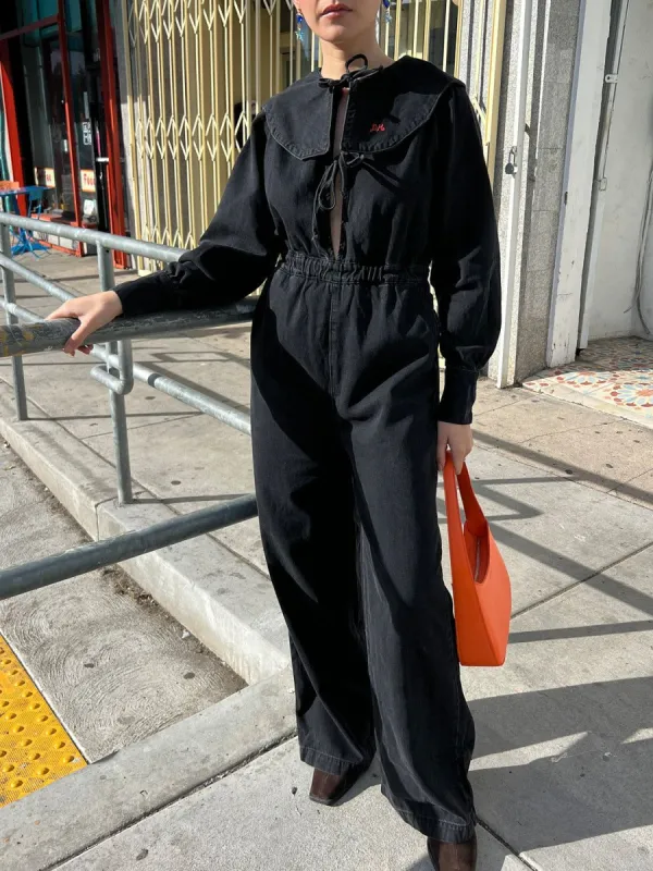 Ginny Denim Jumpsuit - Black sold by Lisa Says Gah