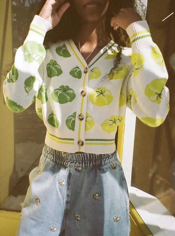 Ana Cardigan - Heirloom Tomatoes sold by Lisa Says Gah