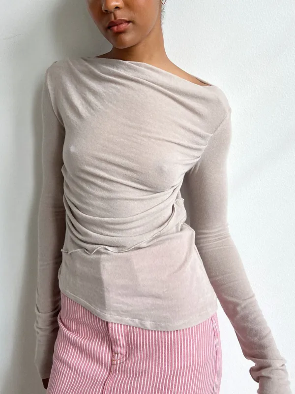 Drew Top - Fog sold by Lisa Says Gah