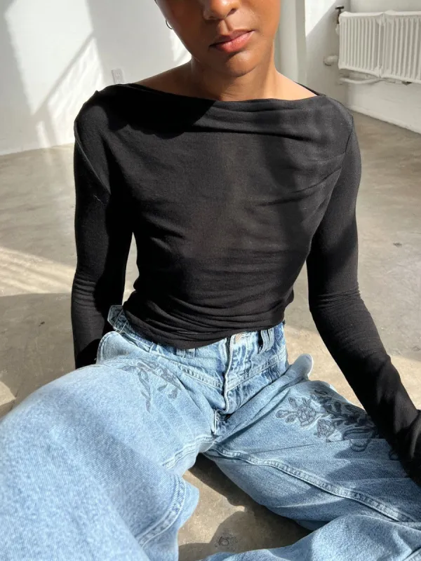 Drew Top - Black sold by Lisa Says Gah