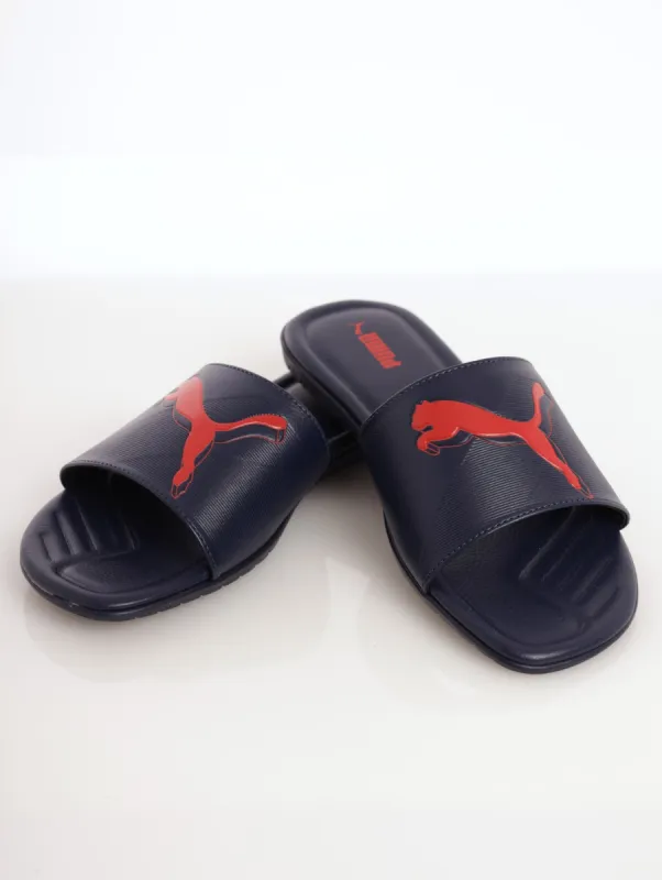 Men's Streetcat Embossed Slide - Peacoat sold by Edgars