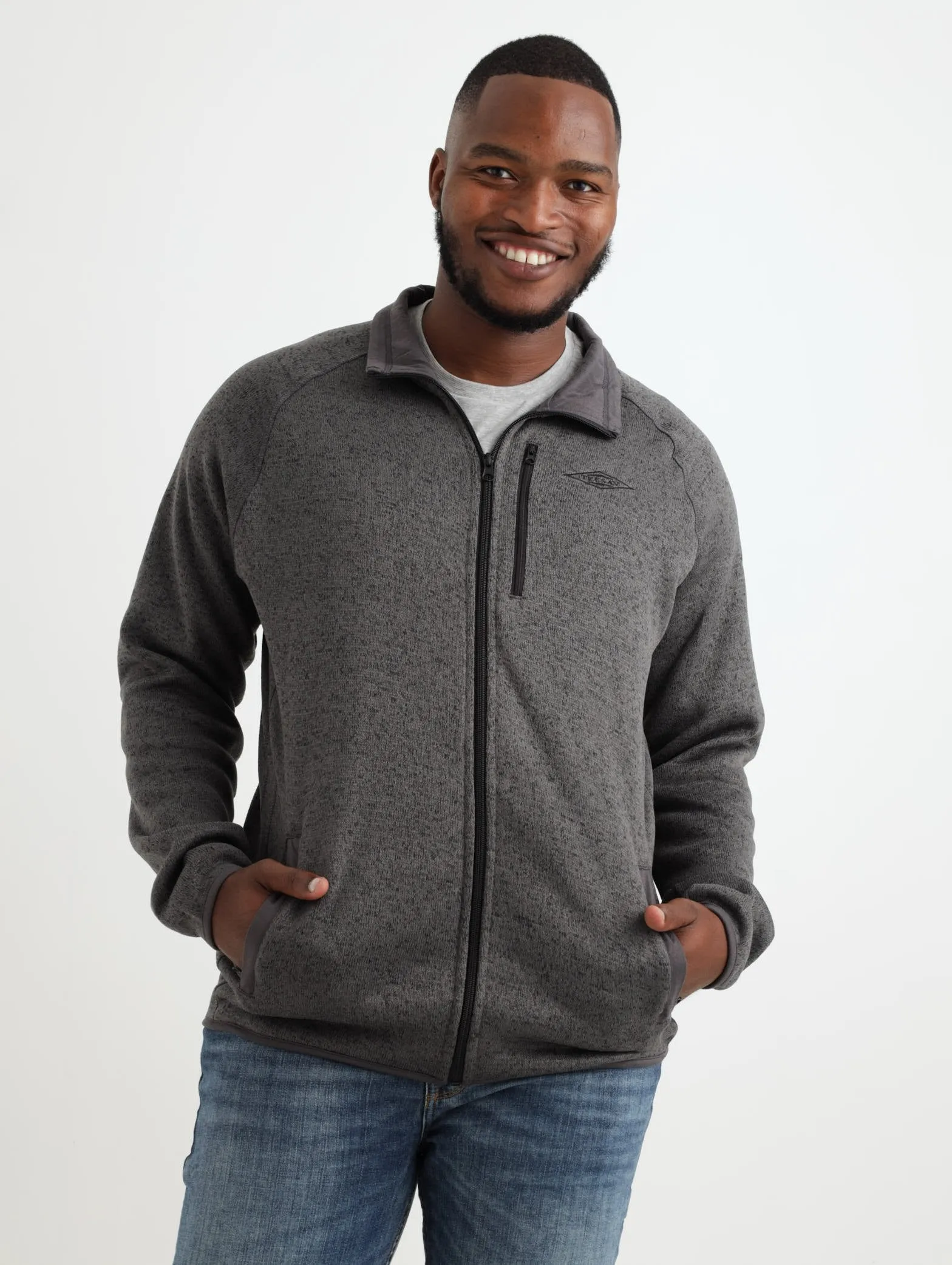 Men's Teesav Fleece Jacket - Grey sold by Edgars