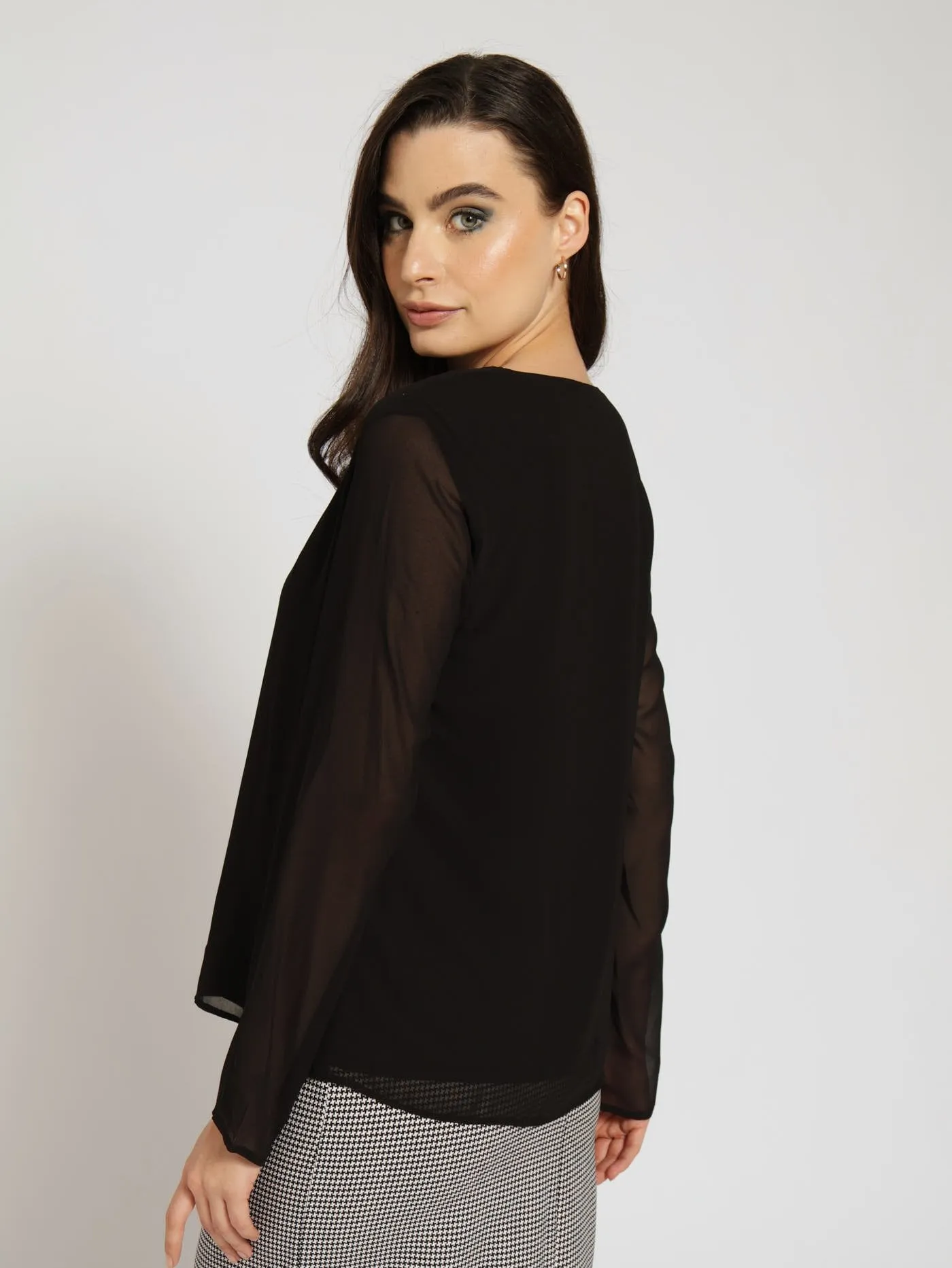 V-Neck Basic Blouse - Black sold by Edgars product image thumbnail 3