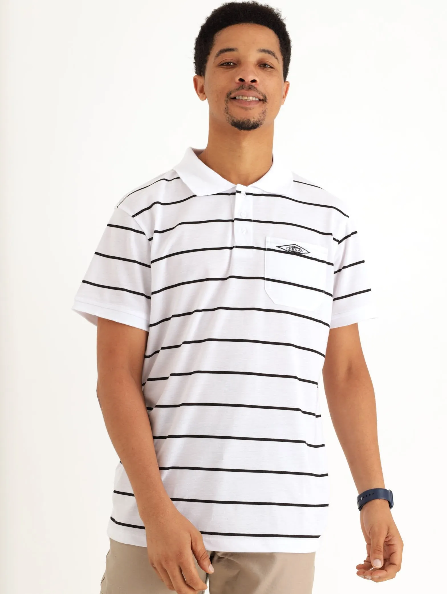 Men's Golf Tee - White sold by Edgars