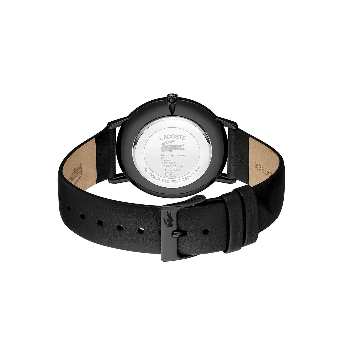 Crocorigin Stainless Steel Case With Blue Dial And Black Leather Strap sold by Edgars product image thumbnail 3