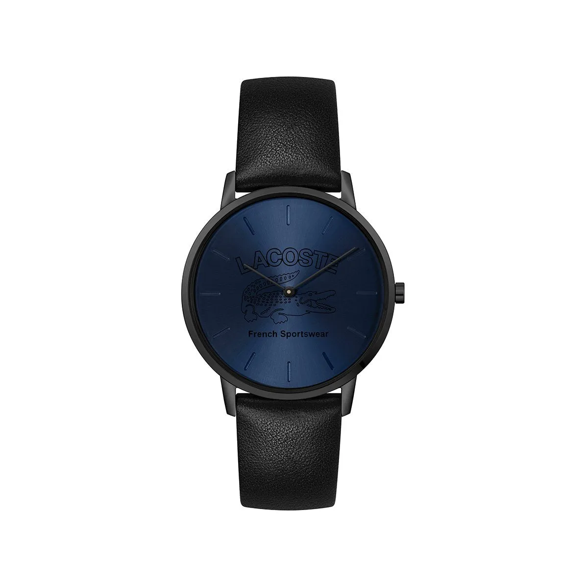 Crocorigin Stainless Steel Case With Blue Dial And Black Leather Strap sold by Edgars