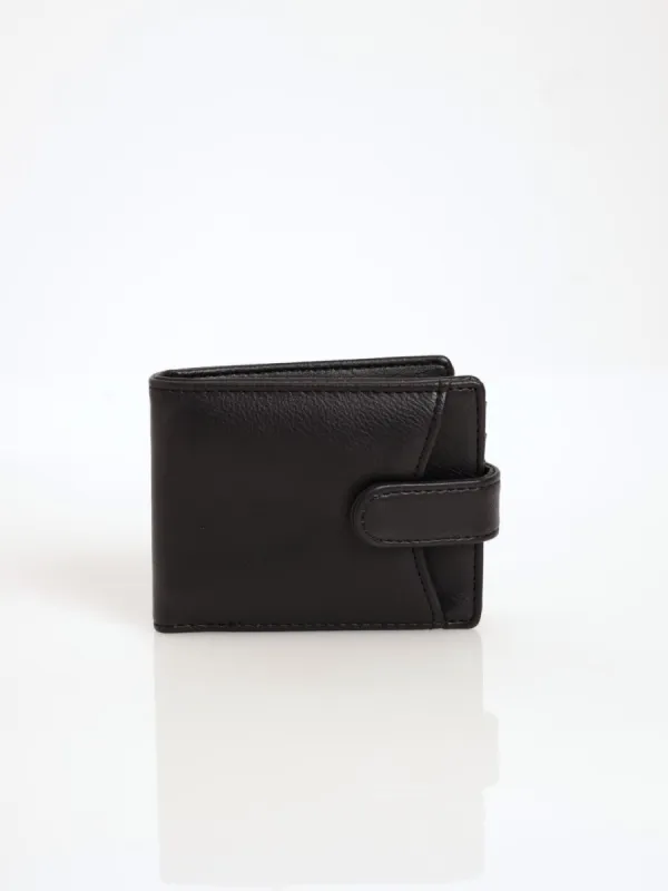 Men's Bill Fold Wallet With Removable Cardholder - Black sold by Edgars