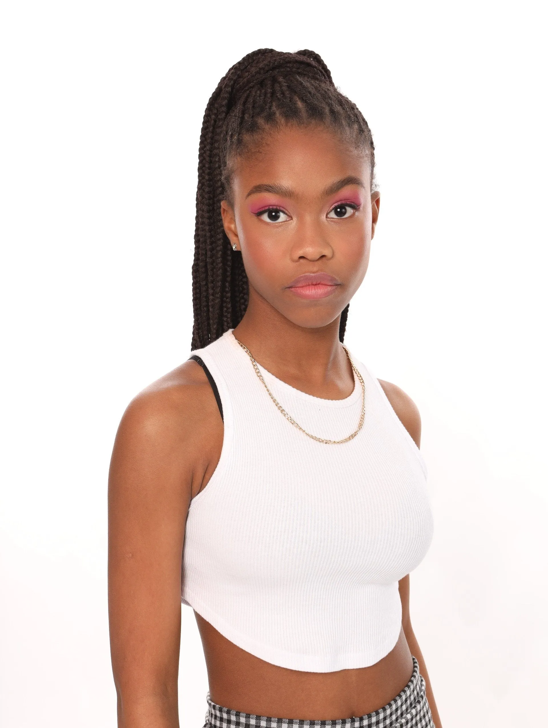 Ladies Ribbed Scoop Hem Tank - White sold by Edgars product image thumbnail 2