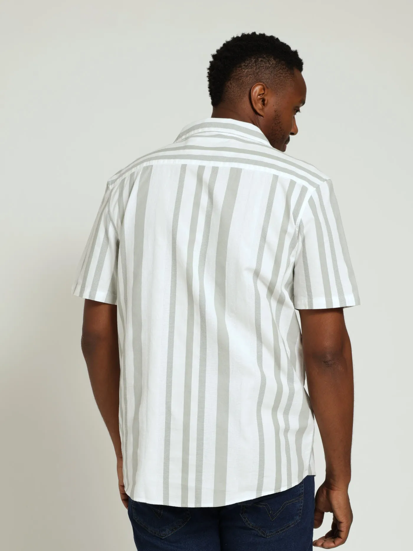 Revere Stripe Shirt - White sold by Edgars product image thumbnail 3