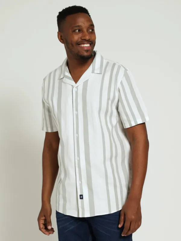 Revere Stripe Shirt - White sold by Edgars