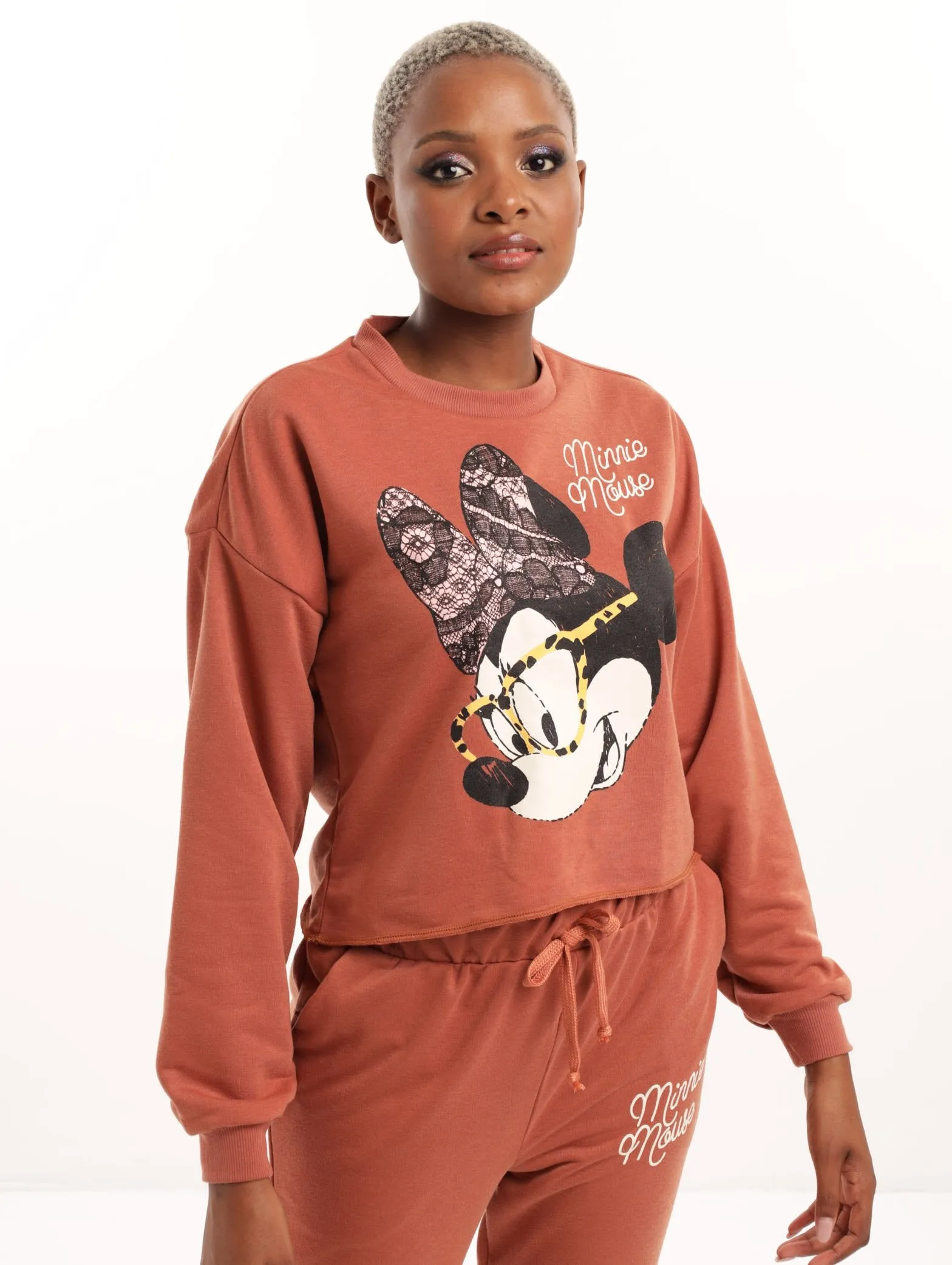 Ladies Minnie Mouse Pullover - Copper sold by Edgars