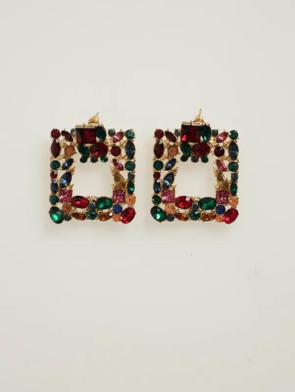Stone Door Knocker Earring - Gold sold by Edgars 