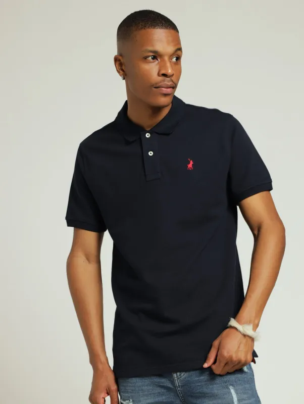 Core Carter Pique Golfer - Navy sold by Edgars 