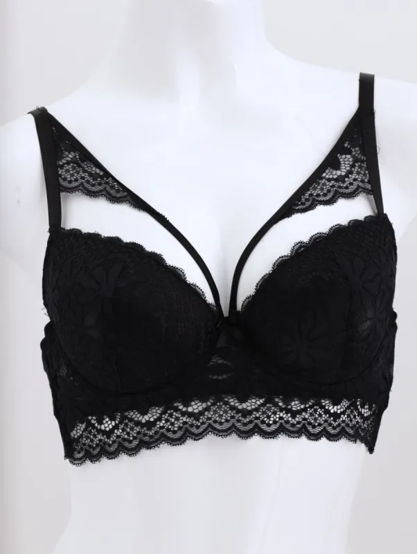 Ladies Peekaboo Bra - Black sold by Edgars