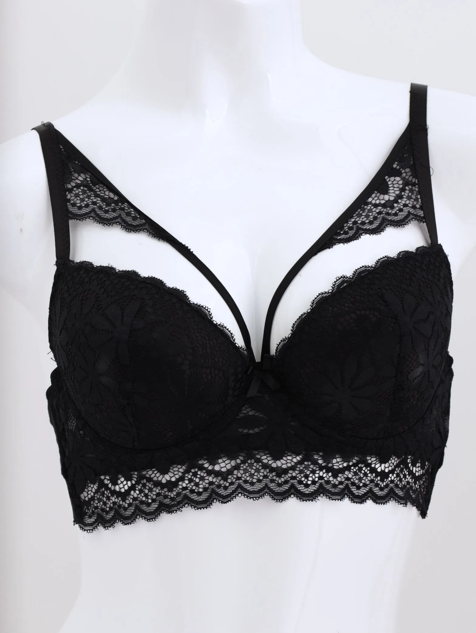 Ladies Peekaboo Bra - Black sold by Edgars